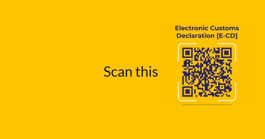 e-CD Customs Declaration Form 